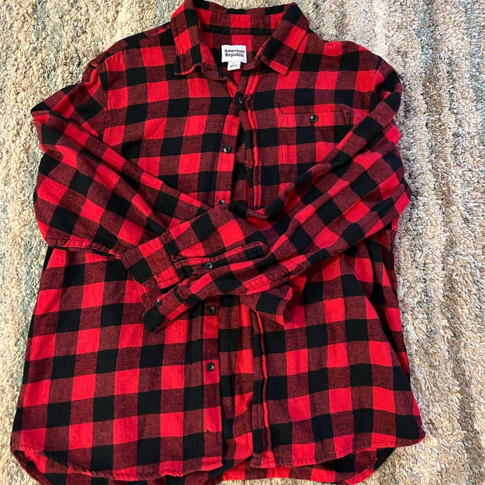 Flannel button down.